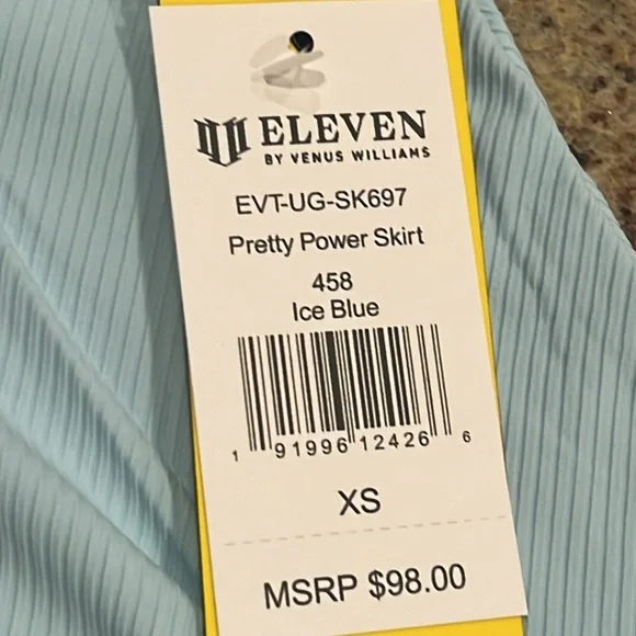 NWT Eleven by Venus Williams Pretty Power Skirt XS - Picture 2 of 5